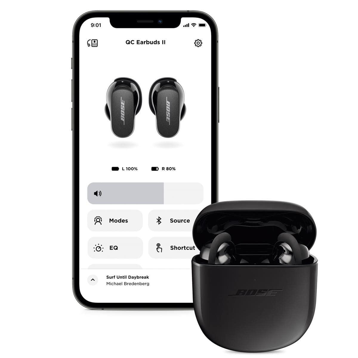 Bose New QuietComfort Earbuds II, Wireless, Bluetooth, World’s Best Noise Cancelling in-Ear Headphones with Personalized Noise Cancellation & Sound, Triple Black - Triveni World