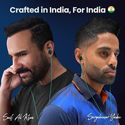 Boult Audio BassBuds X1 in-Ear Wired Earphones with 10mm Extra Bass Driver and HD Sound with mic(Blue) - Triveni World