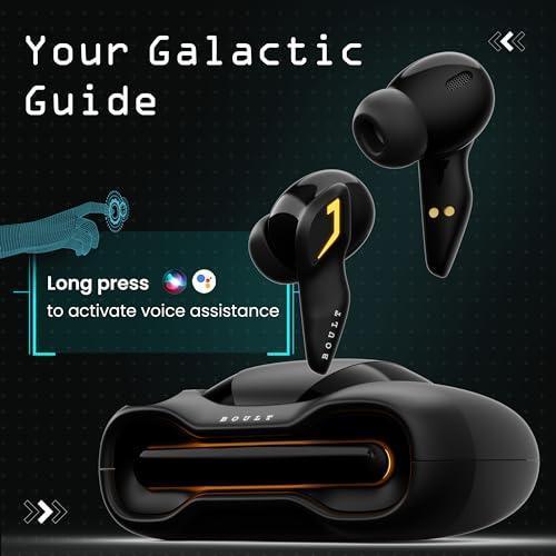 Boult Audio [Just Launched] UFO True Wireless in Ear Earbuds with 48H Playtime, Built-in App Support, 4 Mics Clear Calling, Low Latency Gaming, Made in India Bluetooth 5.3 TWS Ear Buds (Black Gloss) - Triveni World