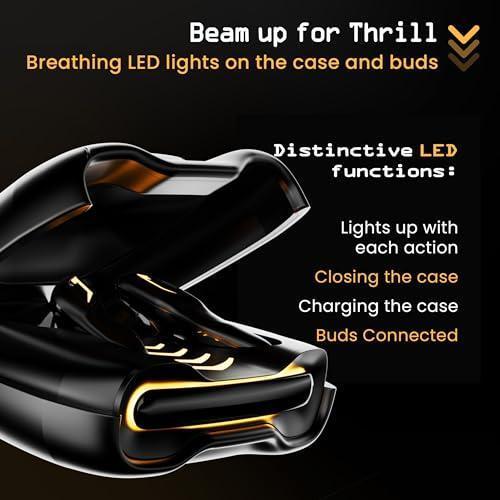 Boult Audio [Just Launched] UFO True Wireless in Ear Earbuds with 48H Playtime, Built-in App Support, 4 Mics Clear Calling, Low Latency Gaming, Made in India Bluetooth 5.3 TWS Ear Buds (Black Gloss) - Triveni World