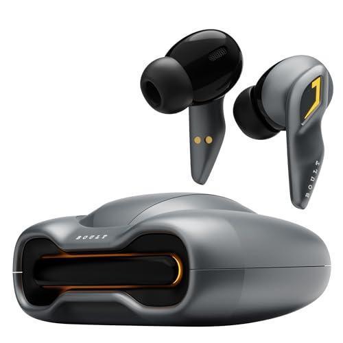 Boult Audio [Just Launched] UFO True Wireless in Ear Earbuds with 48H Playtime, Built-in App Support, 4 Mics Clear Calling, Low Latency Gaming, Made in India Bluetooth 5.3 TWS Ear Buds (Smoky Metal) - Triveni World