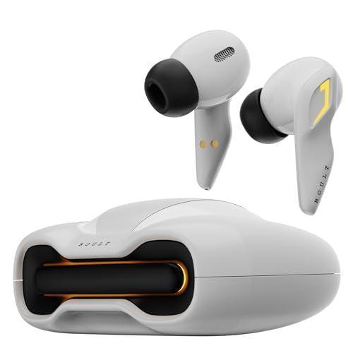 Boult Audio [Just Launched] UFO True Wireless in Ear Earbuds with 48H Playtime, Built-in App Support, 4 Mics Clear Calling, Low Latency Gaming, Made in India Bluetooth 5.3 TWS Ear Buds (White Opal) - Triveni World