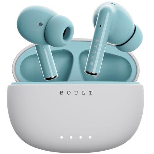 Boult Audio W20 Truly Wireless in Ear Earbuds with 35H Playtime, Zen™ ENC Mic, 45ms Low Latency, 13mm Bass Drivers, Type-C Fast Charging, Made in India, Touch Control, IPX5 ear buds TWS (Glacier Blue) - Triveni World