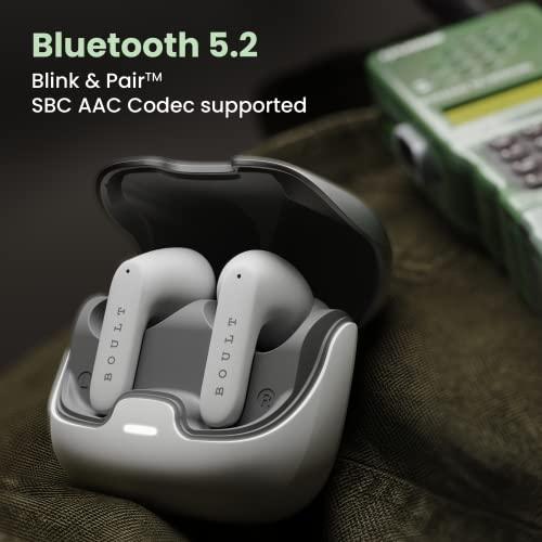 Boult Audio Z40 True Wireless in Ear Earbuds with 60H Playtime, Zen™ ENC Mic, Low Latency Gaming, Type-C Fast Charging, Made in India, 10mm Rich Bass Drivers, IPX5, Bluetooth 5.3 Ear Buds TWS (White) - Triveni World