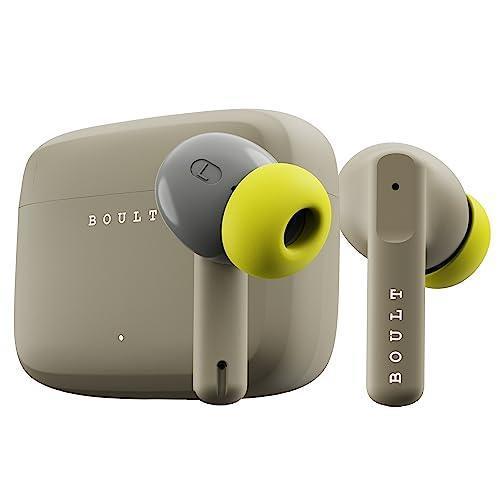 Boult Audio Z60 Truly Wireless in Ear Earbuds with 60H Playtime, 4 Mics ENC Clear Calling, 50ms Low Latency Gaming, 13mm Bass Driver, Type-C Fast Charging, IPX5 Ear Buds Bluetooth 5.3 (Spring Green) - Triveni World