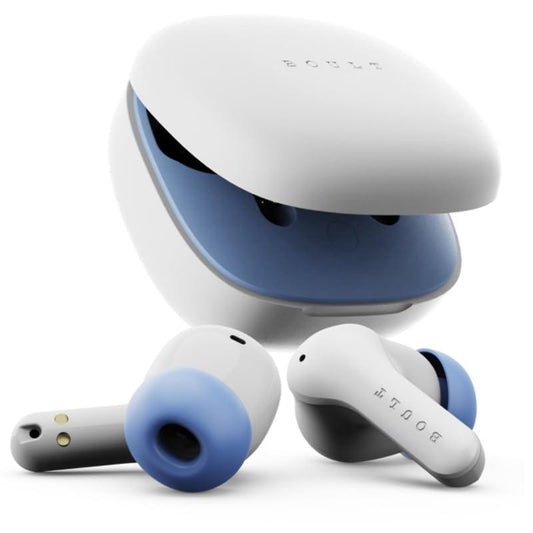 Boult Newly Launched K10 Truly Wireless in Ear Ear Buds with 50H Playtime, 4 Mics Clear Calling, 45ms Low Latency, Type-C Fast Charging, IPX5, Made in India TWS Earbuds Bluetooth Wireless (Ice Blue) - Triveni World