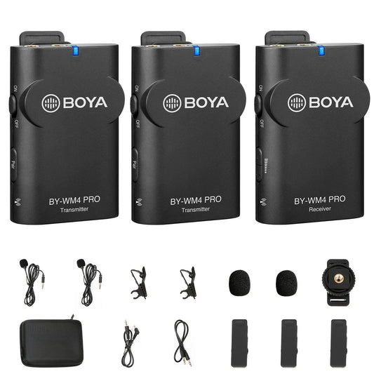 Boya by-WM4 PRO-K2 Dual-Channel Digital Wireless Microphone - Triveni World