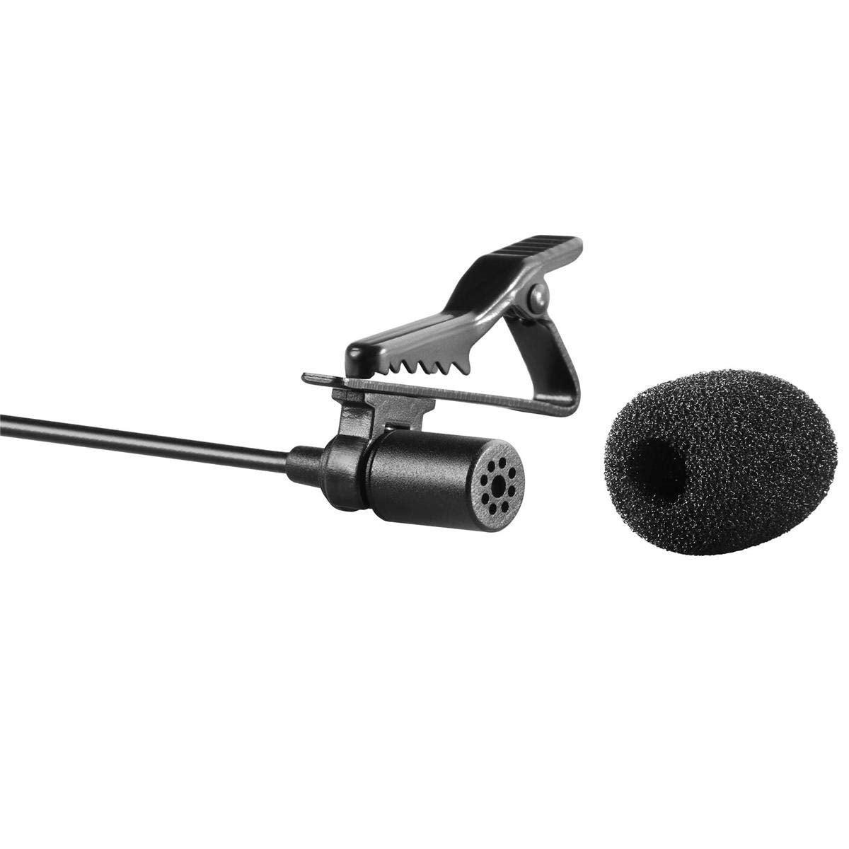 Boya ByM1 Auxiliary Omnidirectional Lavalier Condenser Microphone with 20ft Audio Cable (Black) - Triveni World