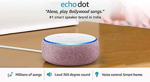 Certified Refurbished Echo Dot (3rd Gen)| Smart speaker with Alexa (Fig) - Triveni World