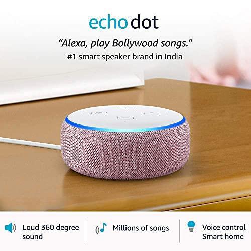 Certified Refurbished Echo Dot (3rd Gen)| Smart speaker with Alexa (Fig) - Triveni World