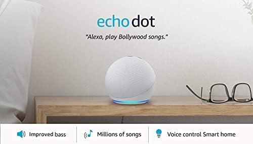 Certified Refurbished Echo Dot (4th Gen, 2020 release)| Smart speaker with Alexa (White) - Triveni World