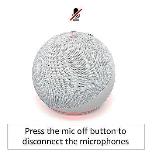 Certified Refurbished Echo Dot (4th Gen, 2020 release)| Smart speaker with Alexa (White) - Triveni World