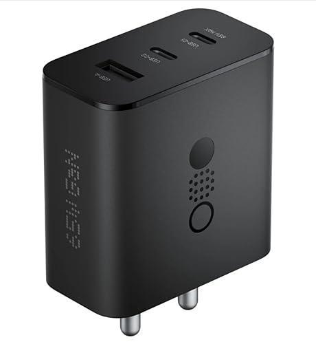 CMF by Nothing 65 W GaN 3 A Multiport Mobile Charger (Dark Grey) - Triveni World