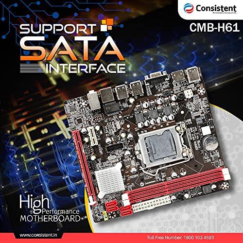 Consistent DDR3 Motherboard CMB H61 With NVME slot - Triveni World