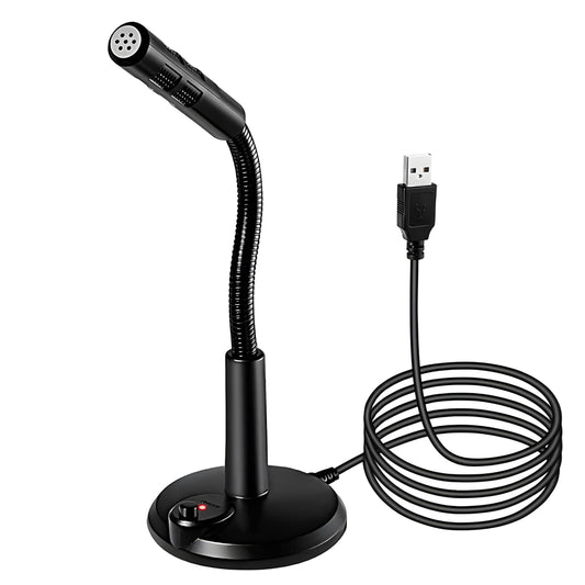 COOLCOLD Mic for PC, USB Gaming Mic, USB Microphone, Noise Cancellation Mic, Recording Mic for Laptop, Desktop Mac, Plug and Play, Black (Under 1000) - Triveni World