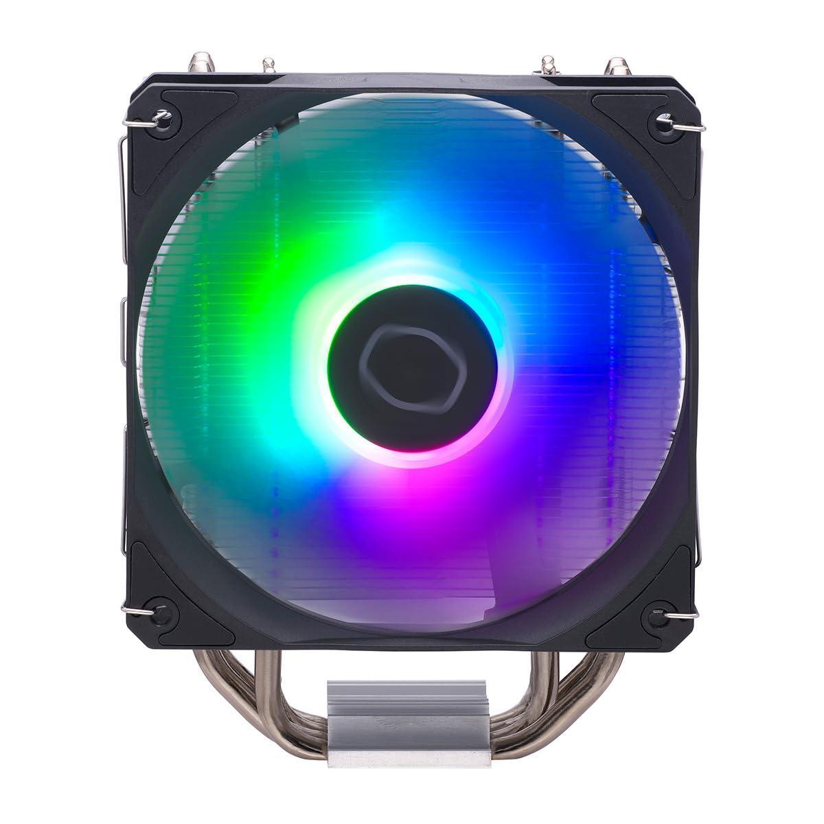 Cooler Master Hyper 212 Spectrum V3 ARGB CPU Cooler - 120mm Fan | Support AMD & Intel CPU Socket AM5, AM4 / LGA 1700, 1200, 1151, 1150| PWM Case Fans | 71.93 CFM Airflow | 4 Heat Pipes - Triveni World