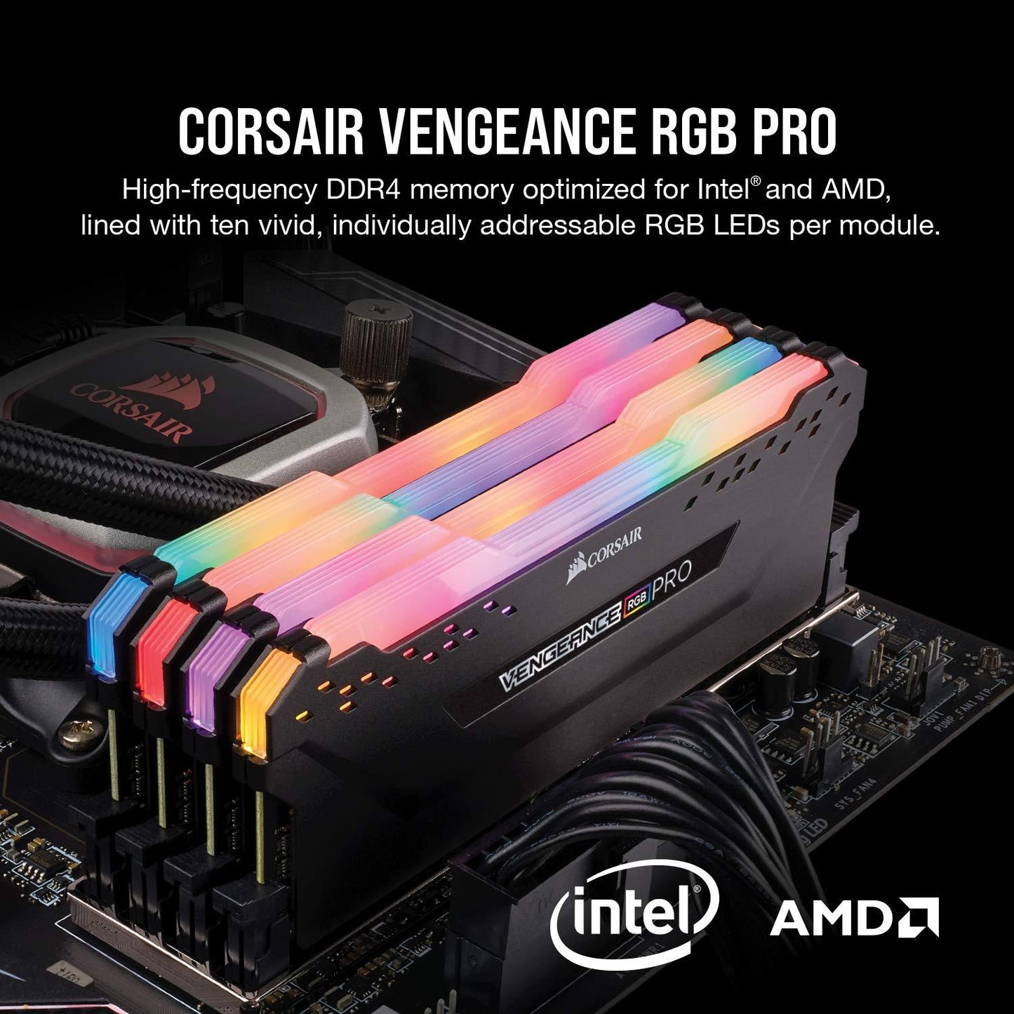 CORSAIR 32GB (2 x 16GB) Vengeance RGB Pro DDR4 3200MHz PC4-25600 Desktop Memory Model CMW32GX4M2E3200C16 - Triveni World