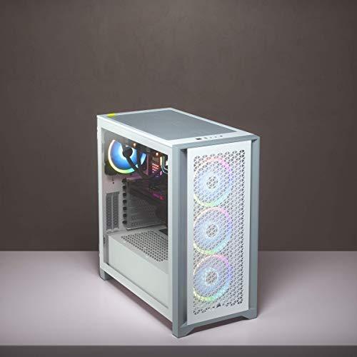 Corsair 4000D Airflow Tempered Glass Mid-Tower ATX Computer Case/Gaming Cabinet - White - CC-9011201-WW - Triveni World