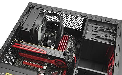 Corsair Carbide Series CC-9011050-WW Mid-Tower Steel Gaming Case with Red LED (Black) - Triveni World