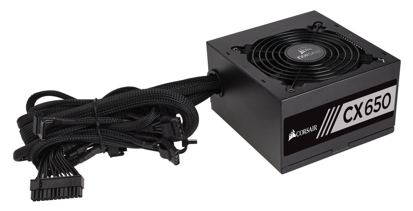 Corsair CP-9020122-UK CX Series 650 W CX650 ATX/EPS 80 Plus Bronze 650W Power Supply Unit - Black - Triveni World