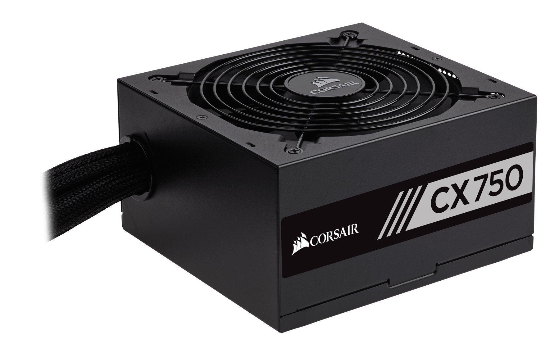 Corsair CX Series CX750 ATX/EPS 80+ Bronze 750W Power Supply Unit - Black - Triveni World