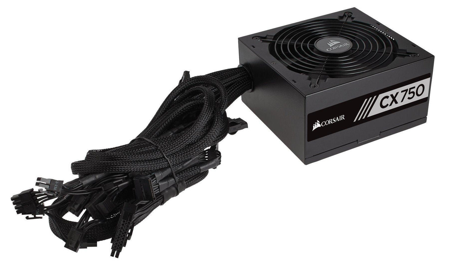 Corsair CX Series CX750 ATX/EPS 80+ Bronze 750W Power Supply Unit - Black - Triveni World