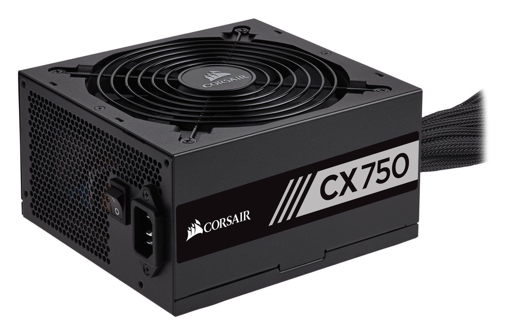 Corsair CX Series CX750 ATX/EPS 80+ Bronze 750W Power Supply Unit - Black - Triveni World