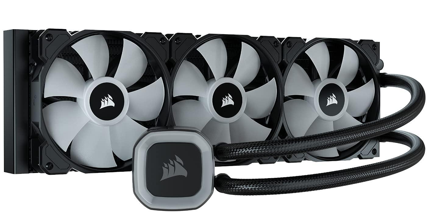 Corsair H150 RGB Liquid CPU Cooler,3x120mm SP RGB ELITE PWM fans, 37 Total individually addressable RGB LEDs, compatible to all modern CPU sockets - GA 1200,115X, 2066, and AM4, iCUE software sync RGB - Triveni World