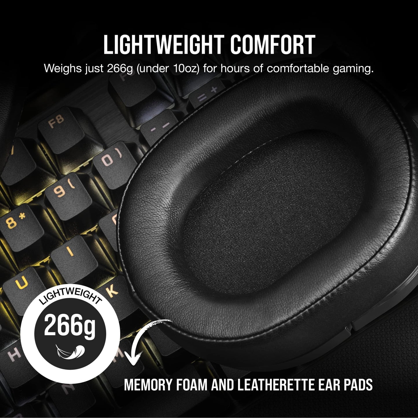 Corsair HS55 Wireless Gaming Headset, Carbon, Low-Latency 2.4Ghz Wireless or Bluetooth, Dolby Audio 7.1 Surround Sound on PC and Mac, Omni-Directional Microphone with Flip-to-Mute Function - Triveni World