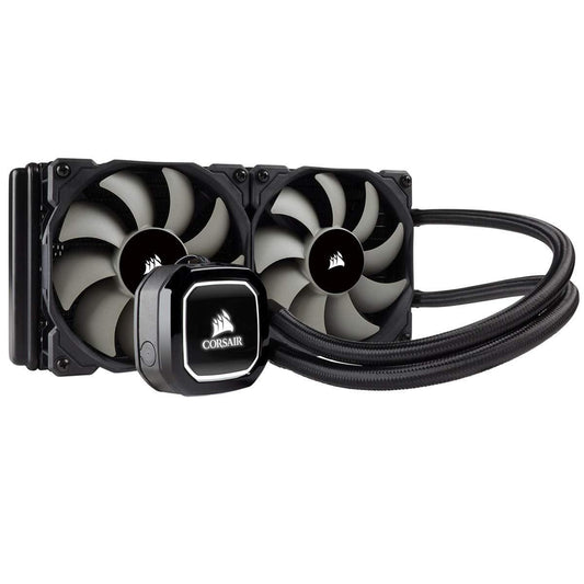 Corsair Hydro H100x Liquid CPU Cooler (240mm Radiator, Dual 120mm PWM Fans) Black - Triveni World