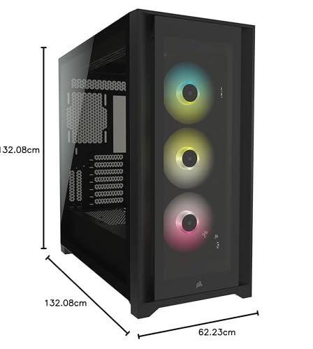 Corsair iCUE 5000X RGB Tempered Glass Mid-Tower ATX Computer Case/Gaming Cabinet - Black - CC-9011212-WW - Triveni World