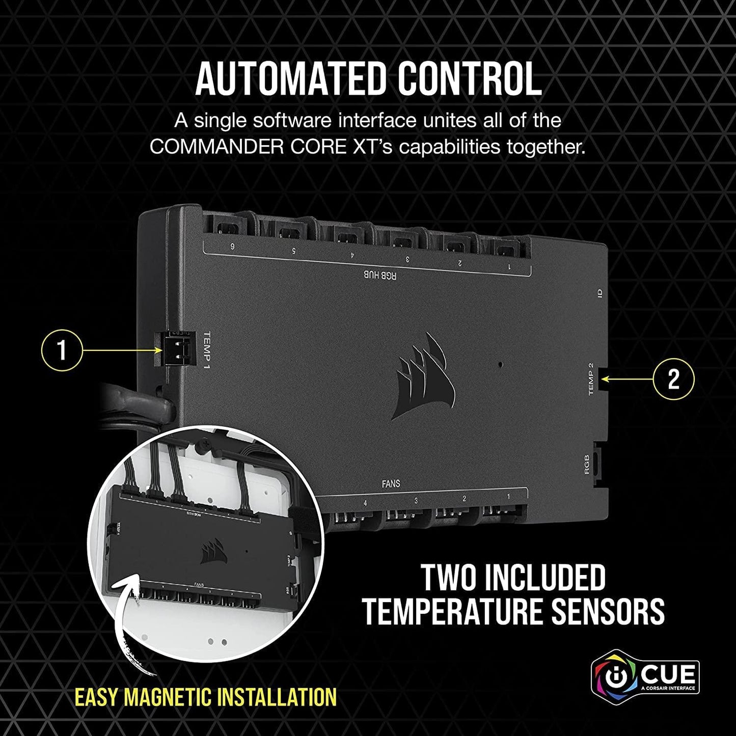 CORSAIR iCUE Commander CORE XT, Digital Fan Speed and RGB Lighting Controller - Triveni World