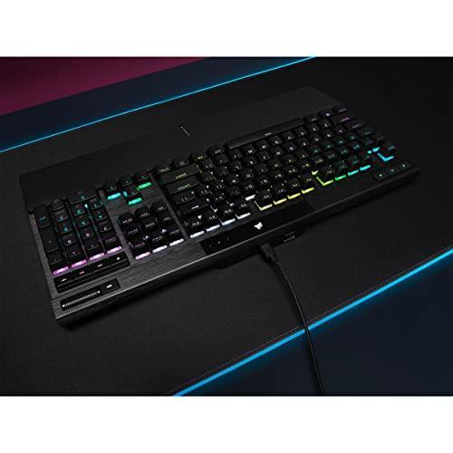 Corsair K70 RGB PRO Wired Mechanical Gaming Keyboard (Cherry MX RGB Red Switches: Linear and Fast, 8,000Hz Hyper-Polling, PBT Double-Shot PRO Keycaps, Soft-Touch Palm Rest) QWERTY, NA - Black - Triveni World