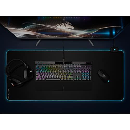 Corsair K70 RGB PRO Wired Mechanical Gaming Keyboard (Cherry MX RGB Red Switches: Linear and Fast, 8,000Hz Hyper-Polling, PBT Double-Shot PRO Keycaps, Soft-Touch Palm Rest) QWERTY, NA - Black - Triveni World