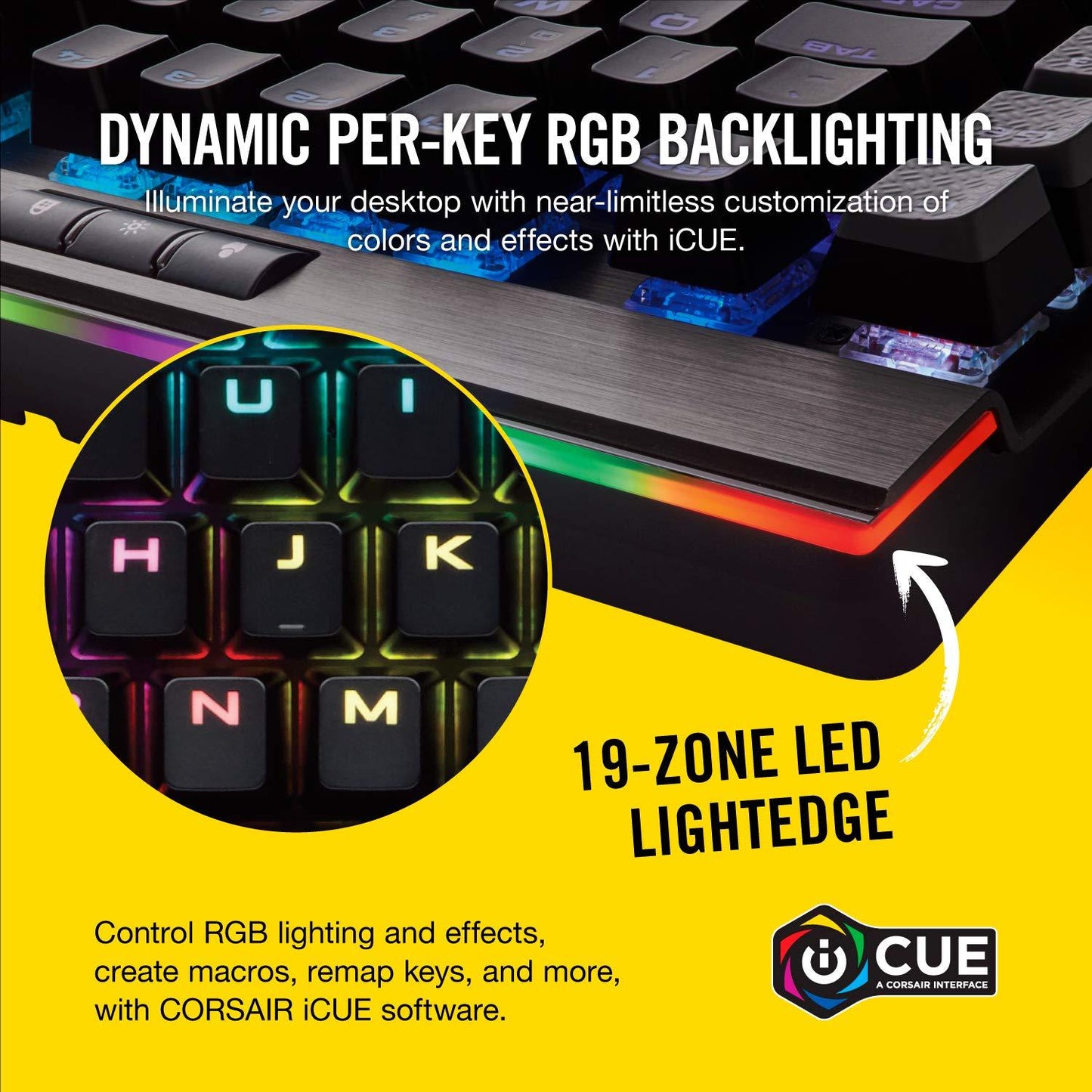 CORSAIR K95 RGB Mechanical Gaming Keyboard-USB Passthrough-Cherry MX Speed- Black - Triveni World