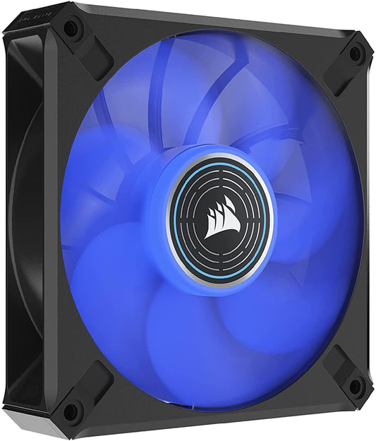 CORSAIR ML120 LED Elite, 120mm Magnetic Levitation Blue LED Fan with AirGuide, Single Pack, Black - Triveni World