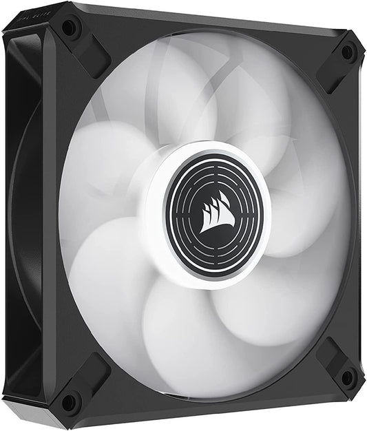 CORSAIR ML120 LED Elite, 120mm Magnetic Levitation White LED Fan with AirGuide, Single Pack, Black - Triveni World