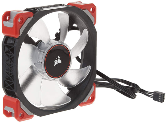 Corsair ML120 PRO LED, Red, 120mm Premium Magnetic Levitation Fan - Triveni World