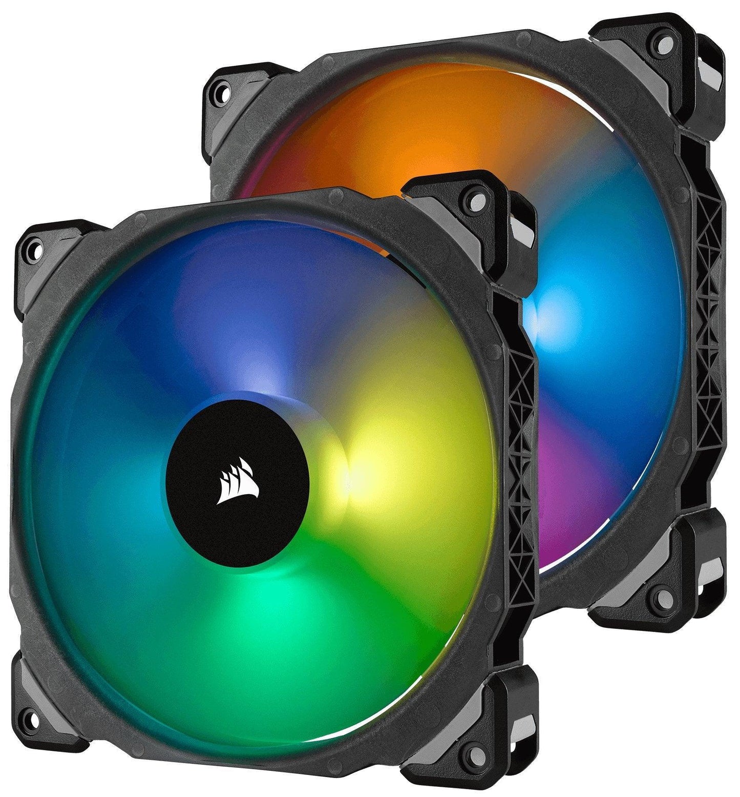 Corsair ML140 140 mm Premium Magnetic Levitation RGB LED Fan - Black (Pack of 2) - Triveni World