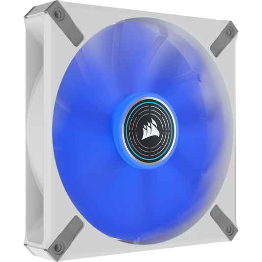 CORSAIR ML140 LED Elite, 140mm Magnetic Levitation Blue LED Fan with AirGuide, Single Pack - White Frame - Triveni World