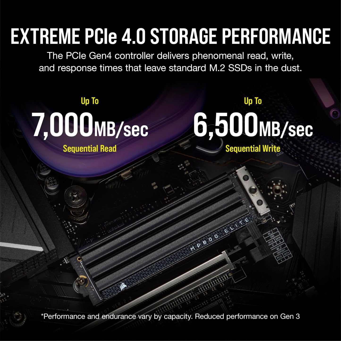 Corsair MP600 Elite 2TB PCIe Gen4 x4 NVMe 1.4 M.2 SSD with Heatsink - Triveni World