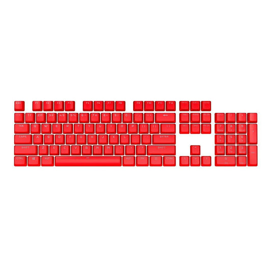 Corsair PBT Double-Shot PRO Keycap Mod Kit – Double-Shot PBT Keycaps – Origin Red – Standard Bottom Row – Textured Surface – 1.5mm-Thick Walls – O-Ring Dampeners (CH-9911020-NA) - Triveni World