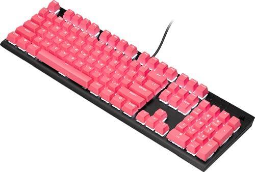 Corsair PBT Double-Shot PRO Keycap Mod Kit – Double-Shot PBT Keycaps – Rogue Pink – Standard Bottom Row – Textured Surface – 1.5mm-Thick Walls – O-Ring Dampeners (CH-9911070-NA) - Triveni World