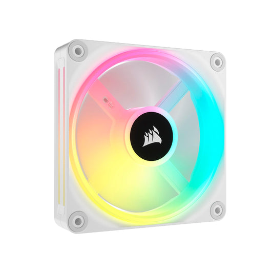 CORSAIR QX RGB Series, iCUE Link QX120 RGB White, 120mm Magnetic Dome RGB Fan, Expansion Kit - Triveni World