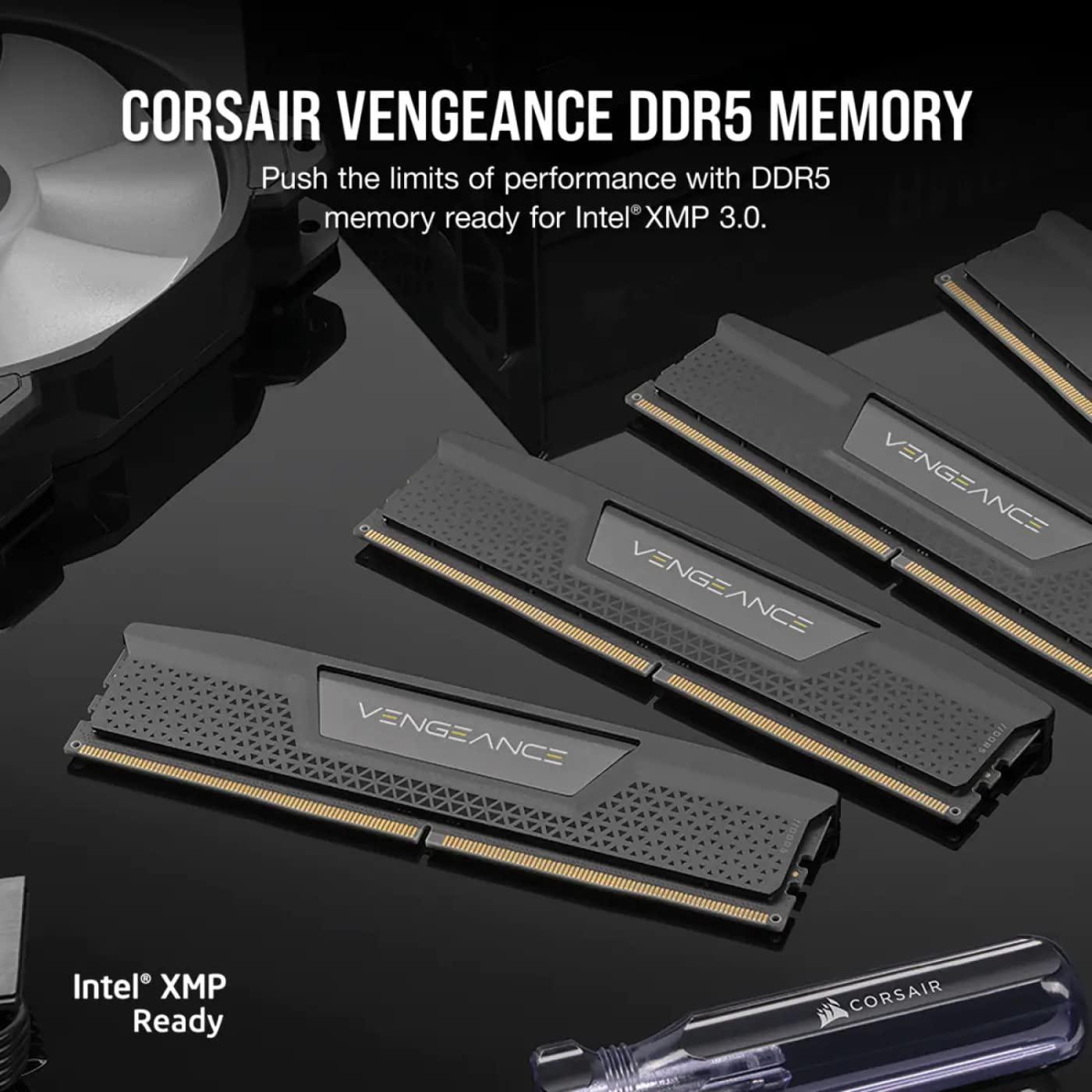 CORSAIR Vengeance 16GB RAM (1x16GB) DDR5 DRAM 5600MHz Memory Kit Black CMK16GX5M1B5600C40 - Triveni World