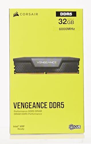 CORSAIR VENGEANCE DDR5 RAM 32GB (2x16GB) 6000MHz CL36 Intel XMP iCUE Compatible Computer Memory - Black (CMK32GX5M2B6000C36) - Triveni World