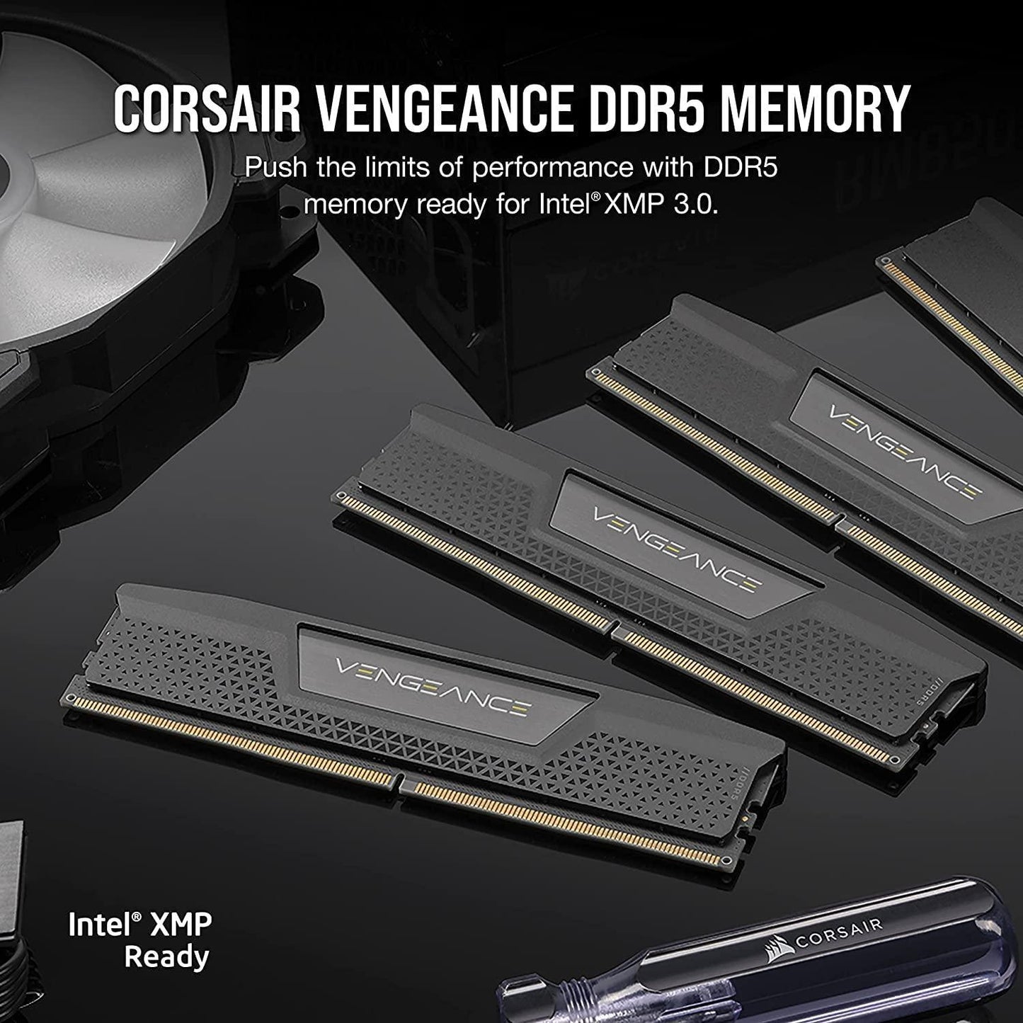 CORSAIR Vengeance DDR5 RAM 32GB (2x16GB) 6400MHz CL32 Intel XMP iCUE Compatible Computer Memory - Black (CMK32GX5M2B6400C32) - Triveni World