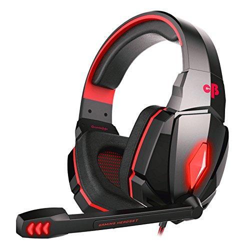 Cosmic Byte Over The Ear Headphone with Mic & LED - G4000 Edition (Red) - Triveni World