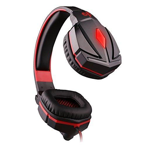 Cosmic Byte Over The Ear Headphone with Mic & LED - G4000 Edition (Red) - Triveni World