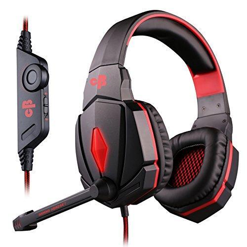 Cosmic Byte Over The Ear Headphone with Mic & LED - G4000 Edition (Red) - Triveni World